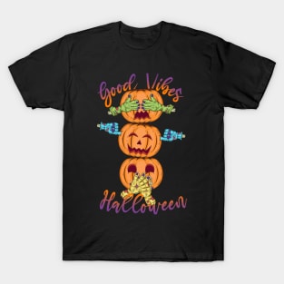 Cute Halloween Pumpkin Head With Meaning T-Shirt